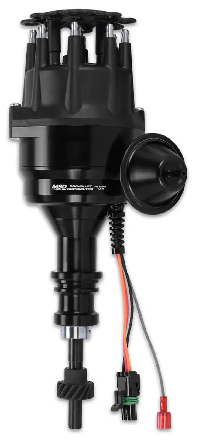 Pro-Billet Ready-To-Run Distributor – Black Finish Msd83523 1