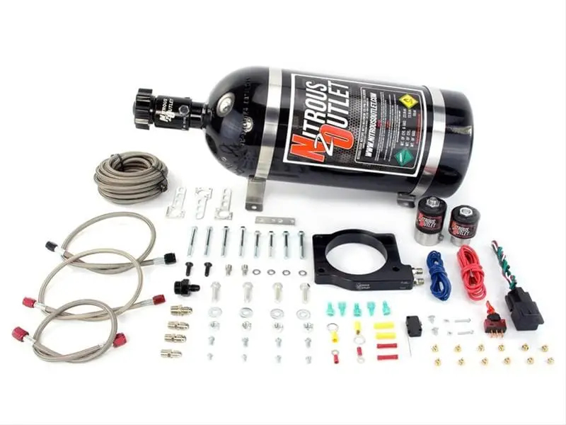 Nitrous Outlet 00-10125-12 Plate Nitrous System – Tunable Dry Setup For Inline Engines 1