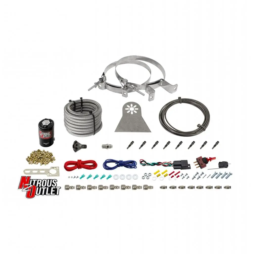 Nitrous Outlet 00-10481-H-Sbt-Dry-15 Dry Single-Bottle Nitrous Kit – 15 Lb Capacity, Progressive Activation 1