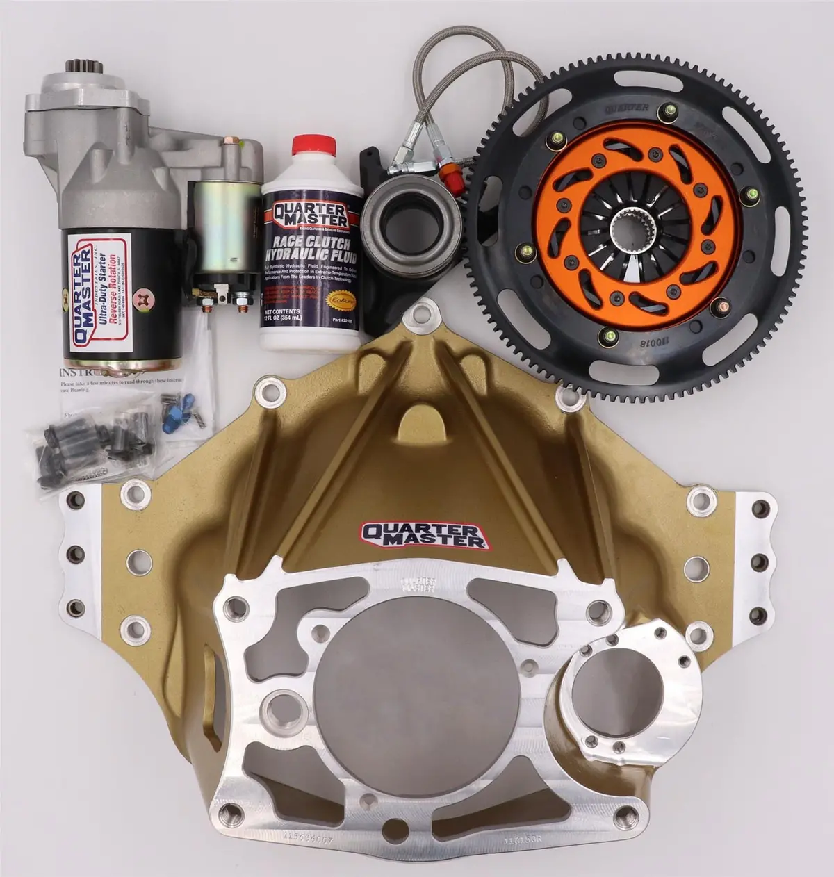 Quarter Master 150275091Eb Optimum-V Clutch & Bellhousing Assembly 1