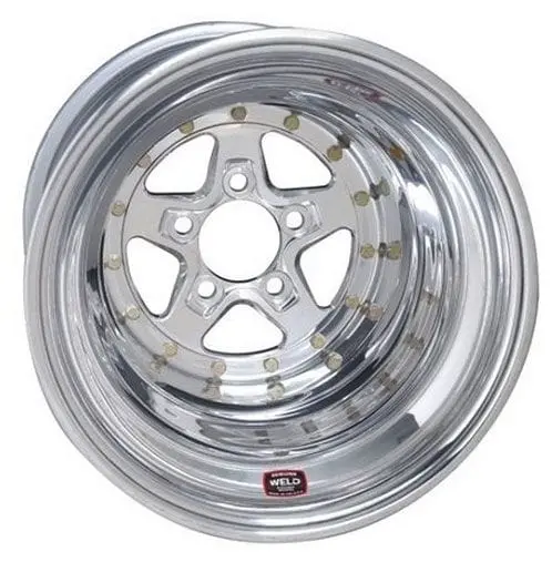 Alumastar We788-510208 15X10" Polished Aluminum Drag Racing Wheel 1