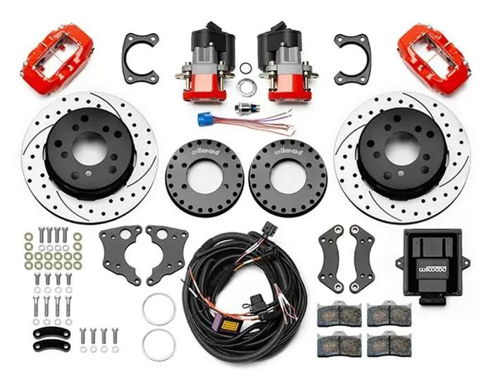 Wilwood Forged Dynalite Rear Brake Kit – Includes Electronic Parking Brake Integration (140-16146-Dr) 2